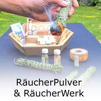 Räucherwerk und Kräuter